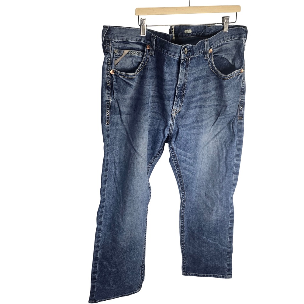 Ariat M5 Straight Fit Jeans Mens 44x30 Blue Denim Western Cowboy Workwear Rugged